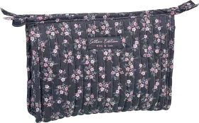 Vito & Joe toiletry bag flowers dark blue, 1 pc