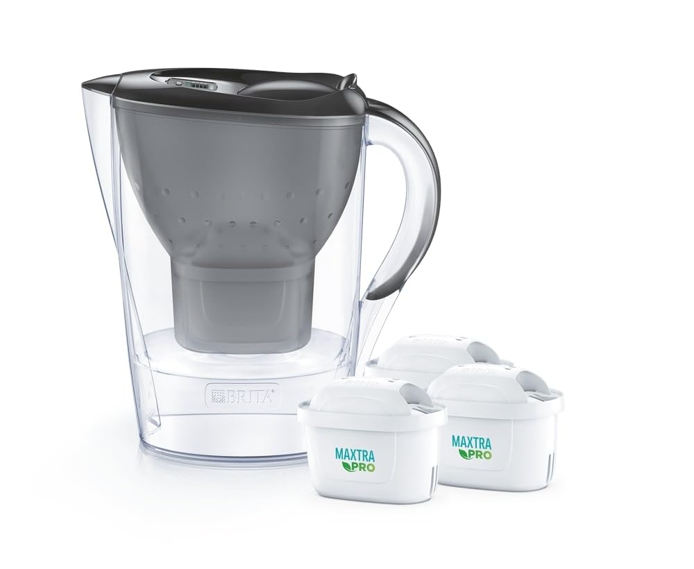 BRITA Store Brita Marella Water Filter Jug Dishwasher Safe 3 Filter Cartridges Graphite