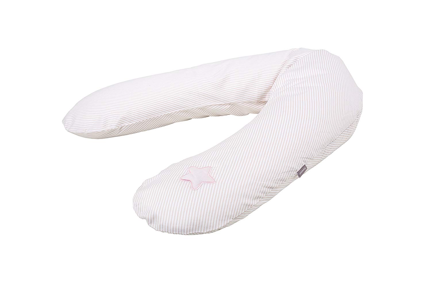 Traeumeland Träumeland T040508 Breastfeeding and pregnancy pillow/Design 11) with Low-Noise EPS Polystyrene Bead Filling/100% Cotton, Size 190 cm