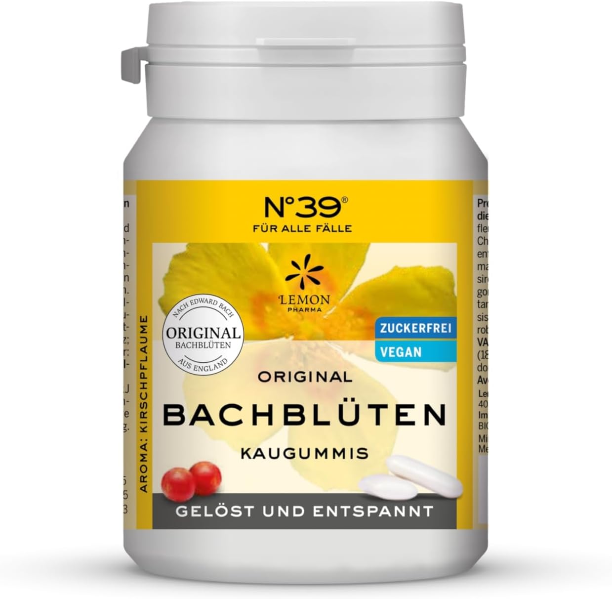 Lemon Pharma Store Bach Emergency Chewing Gum, 40 pieces [Bathroom Item]