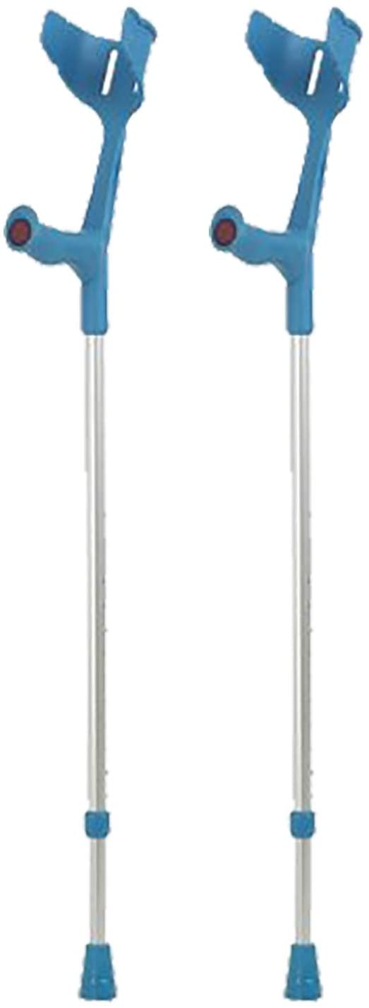 Rebotec Soft Grip Pair Of Walking Aids Forearm Crutches (Turquoise) Made In