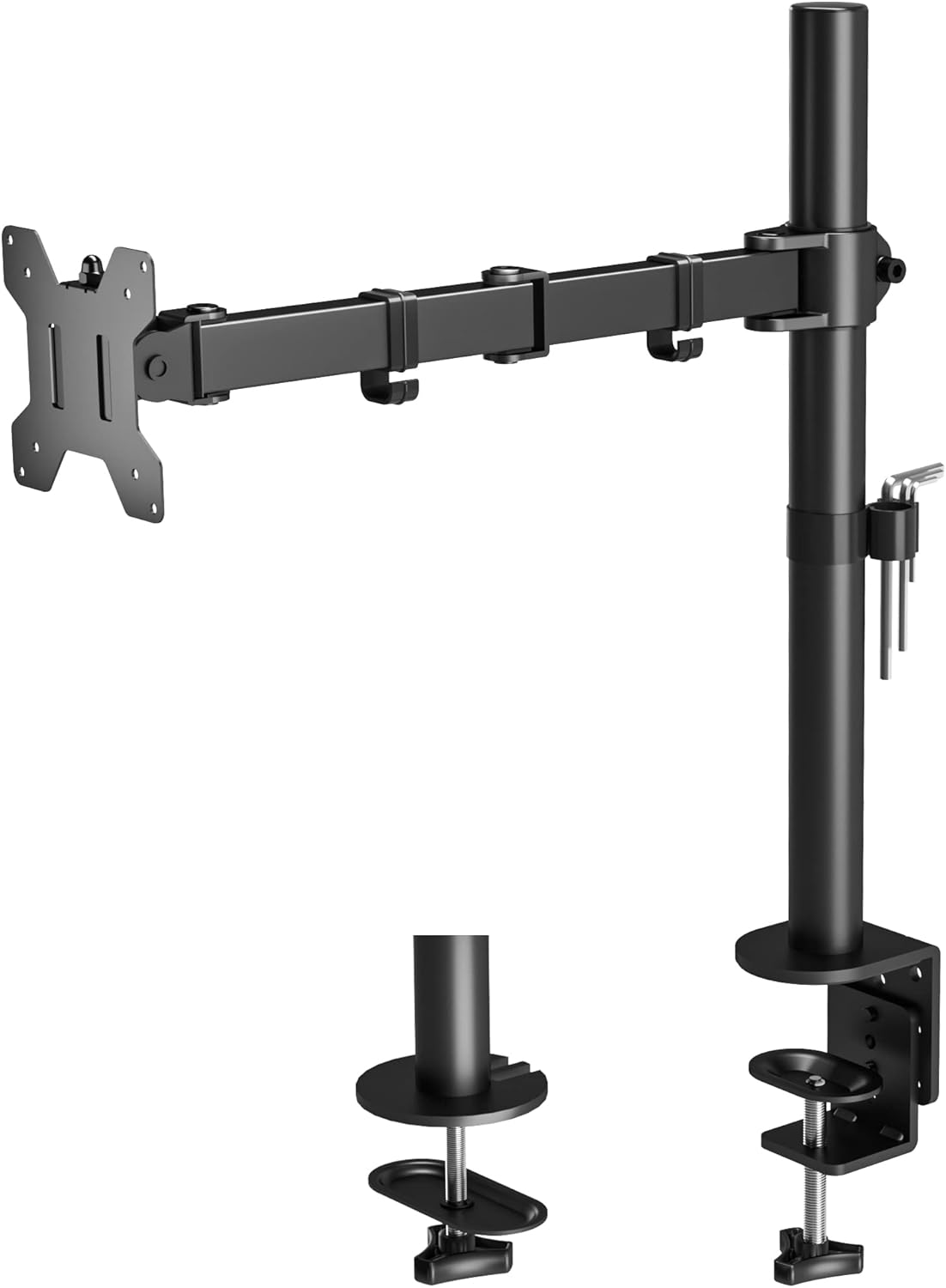 BONTEC Store 1home Triple Arm Desk Mount Ergonomic LCD LED Computer Monitor Bracket Stand Tilt Swivel Rotation 13”-32” Screen TV