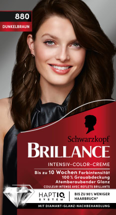 Schwarzkopf Brillance Hair color Dark Brown 880, 1 pc