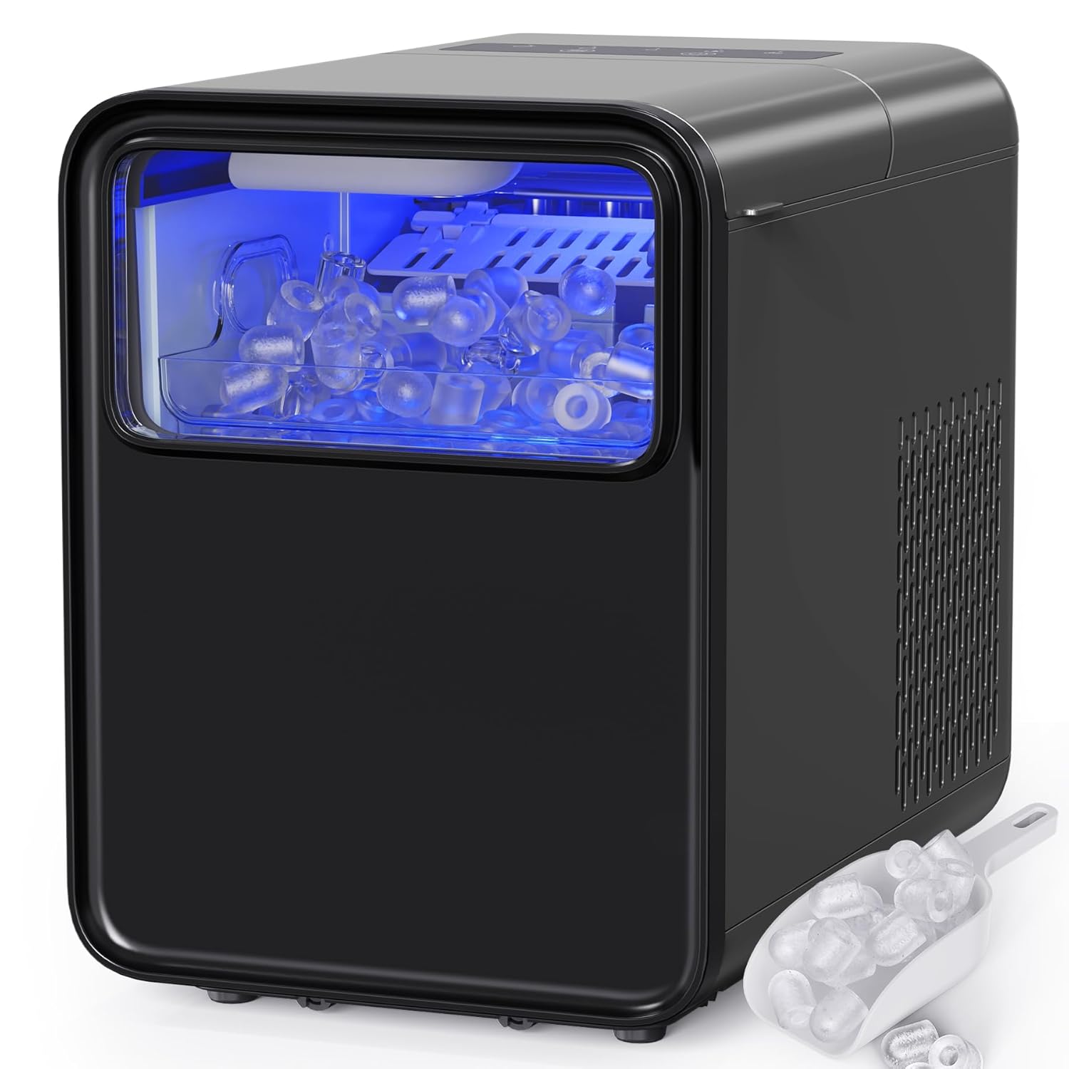 QEXREED 12 kg / 24 hours ice cube machine, small