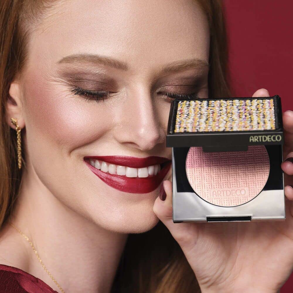Restaxil ARTDECO Blush Couture Two-Tone Blusher, in Mirror Tin, with Floral Design, Limited Edition, 1 x 10g