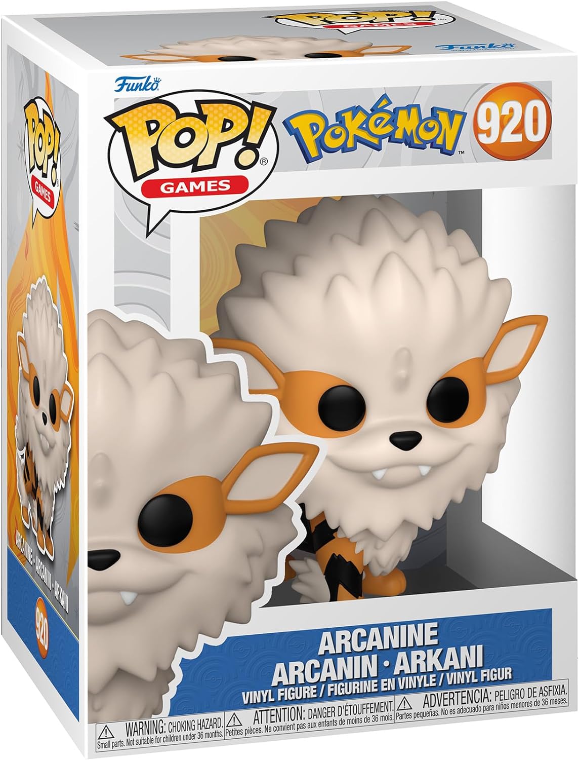 Funko Pop! Games: Pokemon - Arcanine - Arkani - Vinyl Collectible Figure - Gift Idea - Official Merchandise - Toys For Children and Adults - Video Games Fans - Model Figure For Collectors