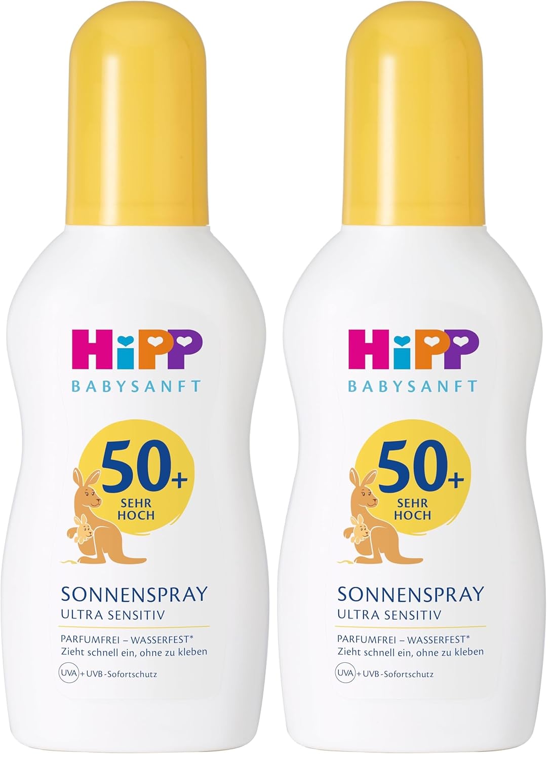 HiPP Babysanft Sun Sun Spray SPF50+, 150 ml (Pack of 2)