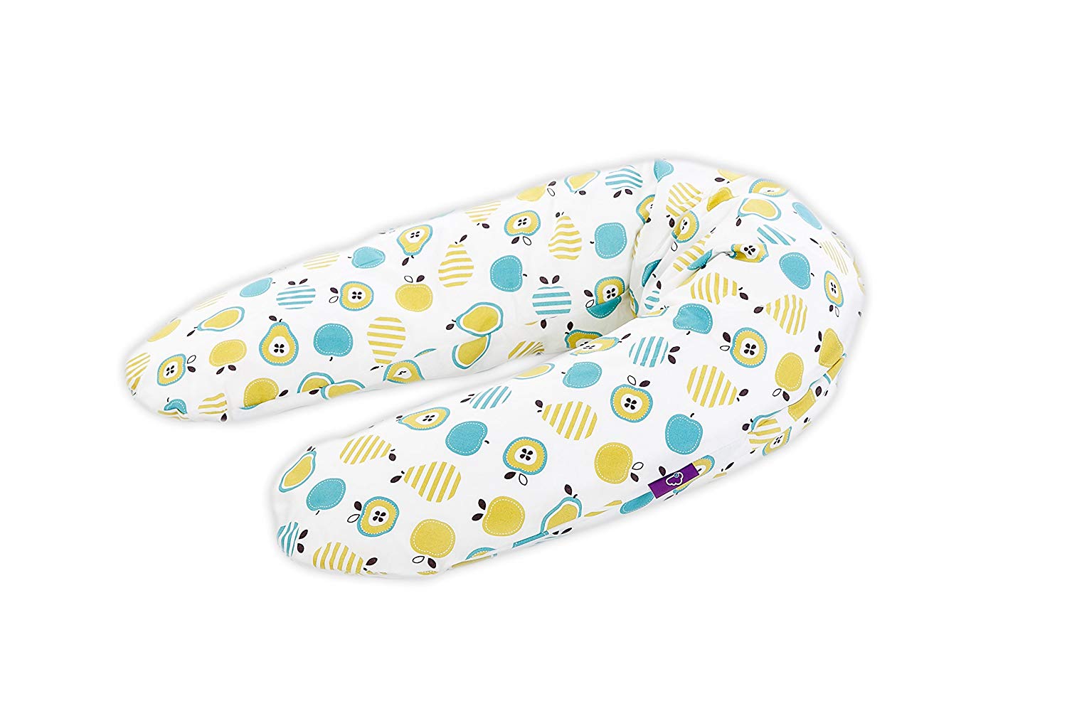 Traeumeland Träumeland T040508 Breastfeeding and pregnancy pillow/Design 11) with Low-Noise EPS Polystyrene Bead Filling/100% Cotton, Size 190 cm