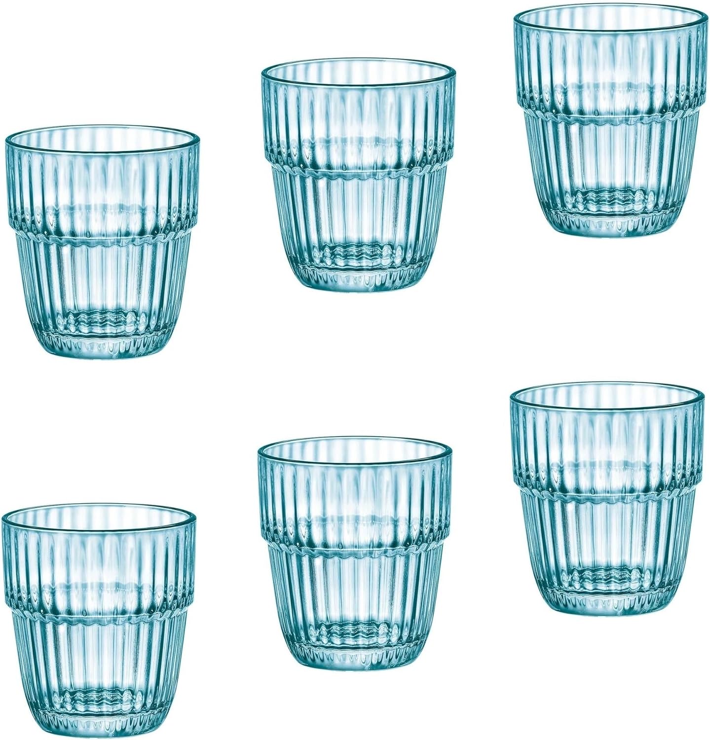 Bormioli Rocco Barshine Rocks Glasses Blue 30.5cl (Pack of 6)