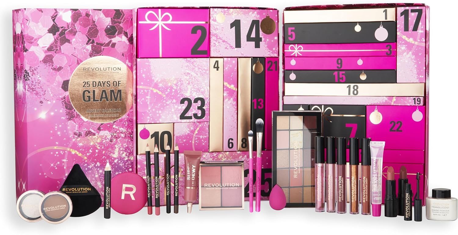 Makeup revolution - Advent Calendar 2023-25 ​​Days of Glam Advent Calendar