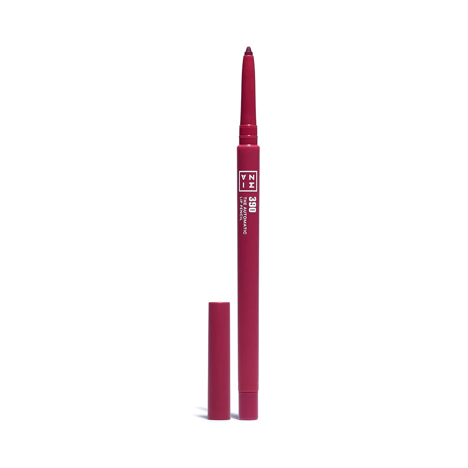 3INA MAKEUP - The Automatic Lip Pencil 390 - Dark Purple Lip Liner Waterproof - Lip Liner for Fuller Lips - Automatic Lip Liner - Vegan - Cruelty Free