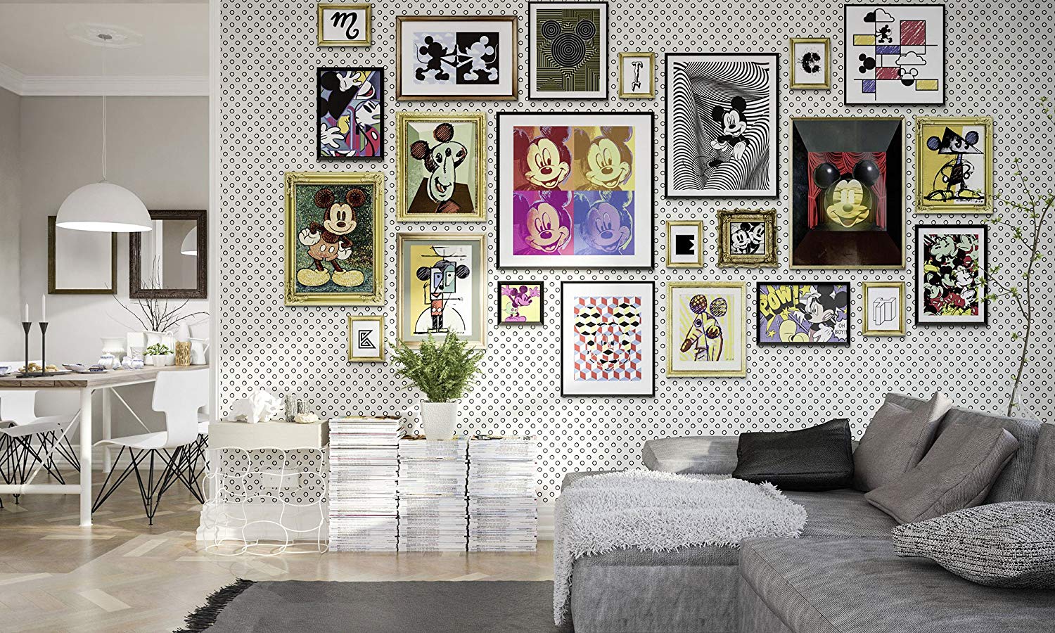 &Apos;Komar 025 Dvd4 Disney Non-Woven Photo Wallpaper Mickey Art Collection