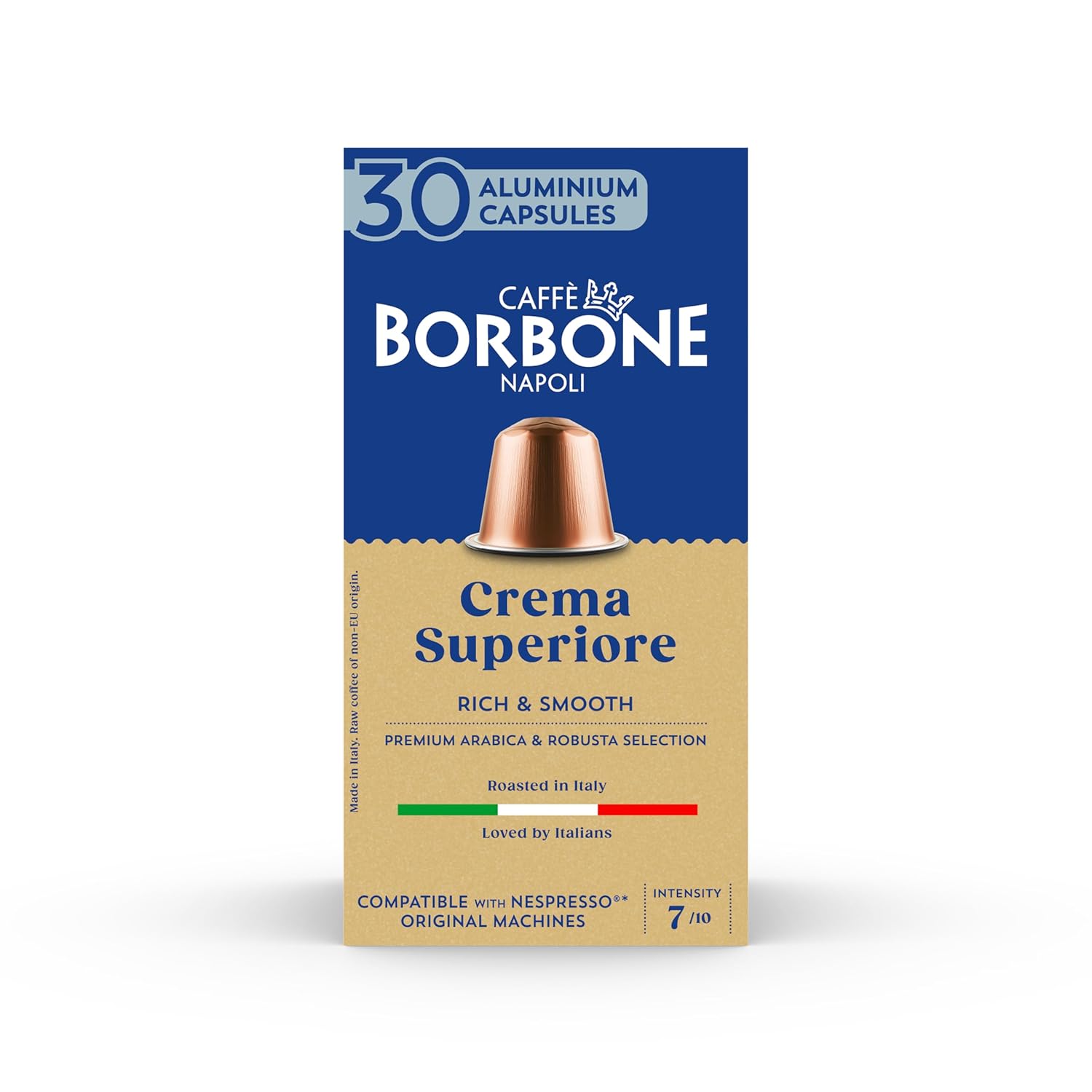 Caffè Borbone Crema Superiore - 90 Coffee Capsules - Rich and Creamy - Compatible with Nespresso* Household Espresso Machines