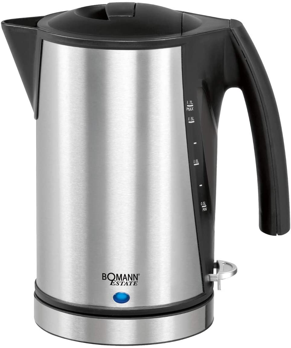 Bomann WKS 1356 CB Estate Kettle Stainless Steel / Black
