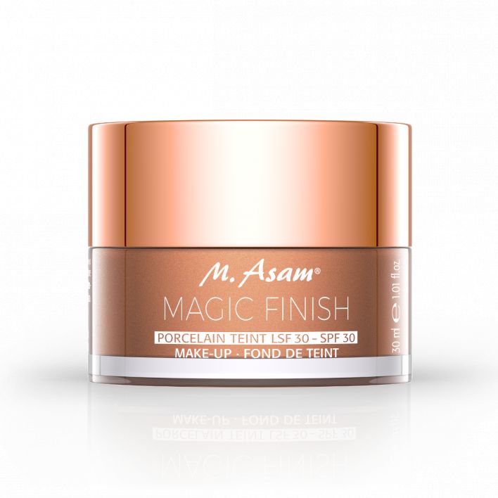 M. Asam Magic Finish Porcelain Complexion SPF 30 Make-Up (30 ml), 4-in-1 Makeup Mousse: Primer, Makeup, Powder & Concealer with Optimal Coverage & Matte Finish, types ‎light skin
