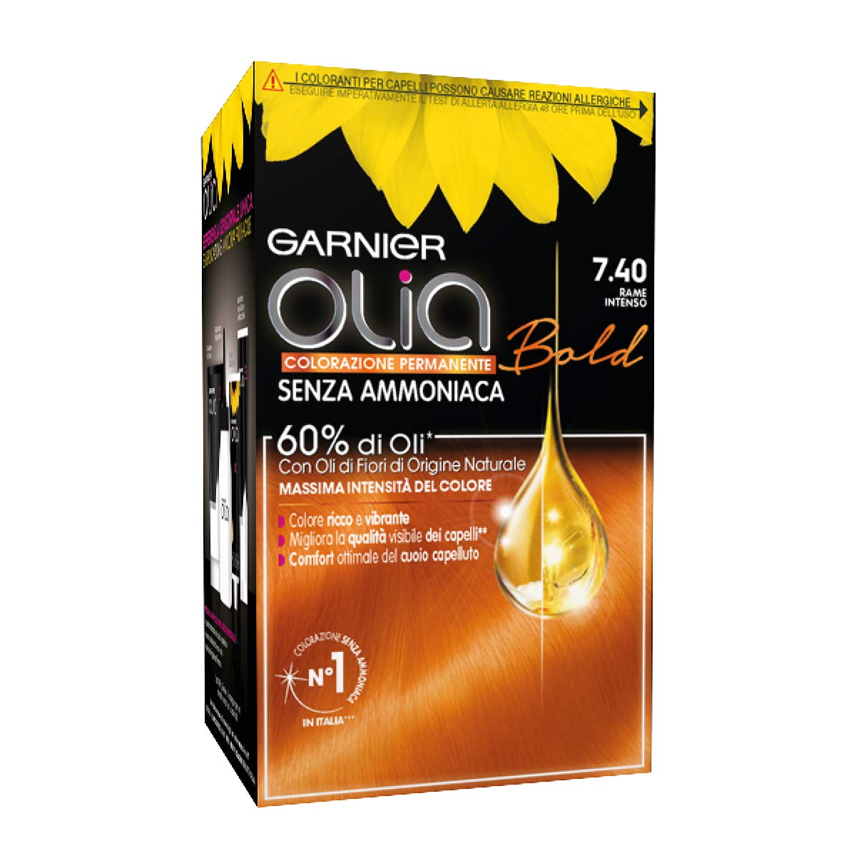Garnier Olia Permanent Coloration and Dye 7.4 Intense Copper