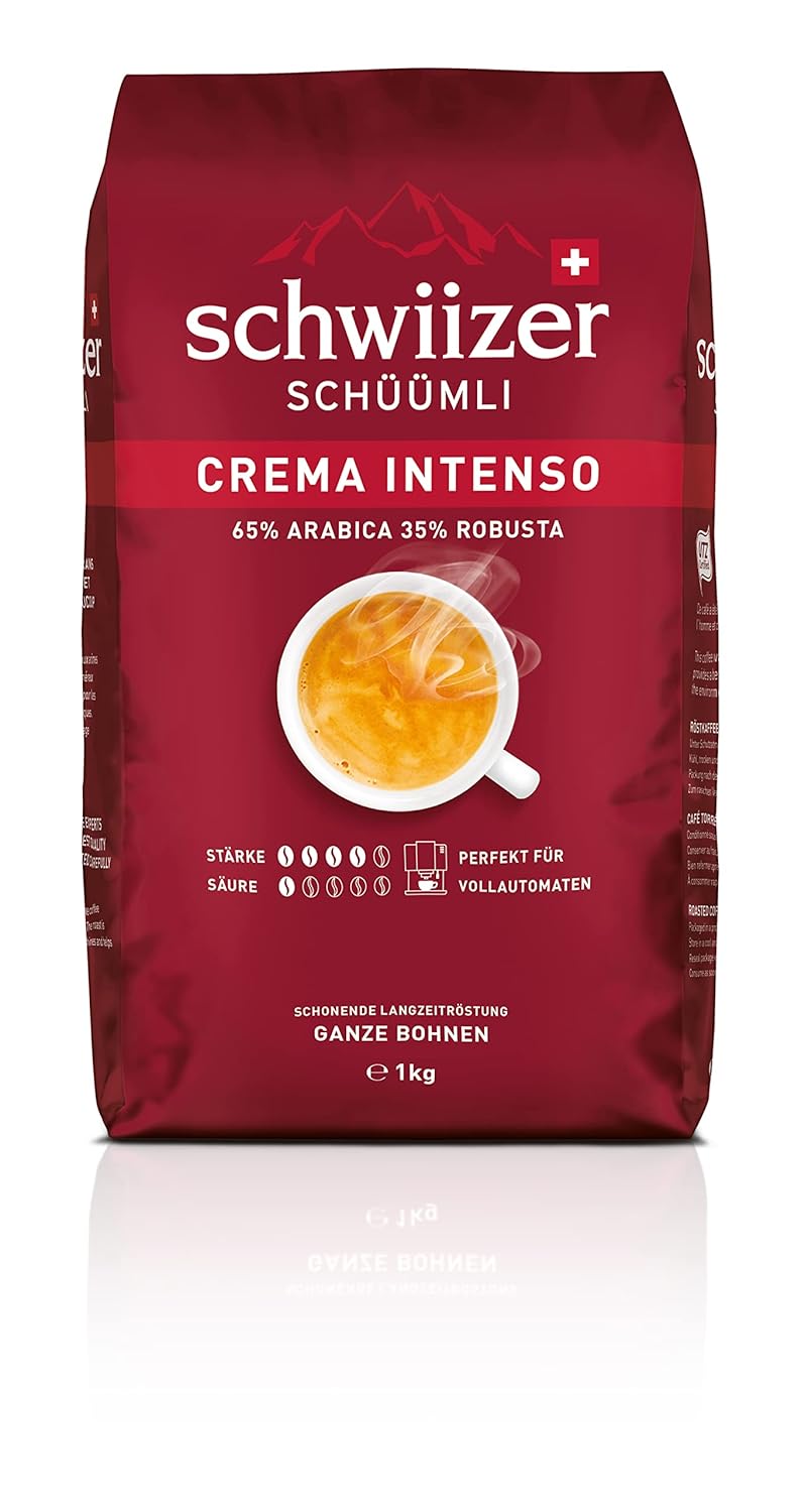 Schwiizer Schüümli Intento Capsule Bean Coffee 1 KG Intensity 4/5 Utz Certified