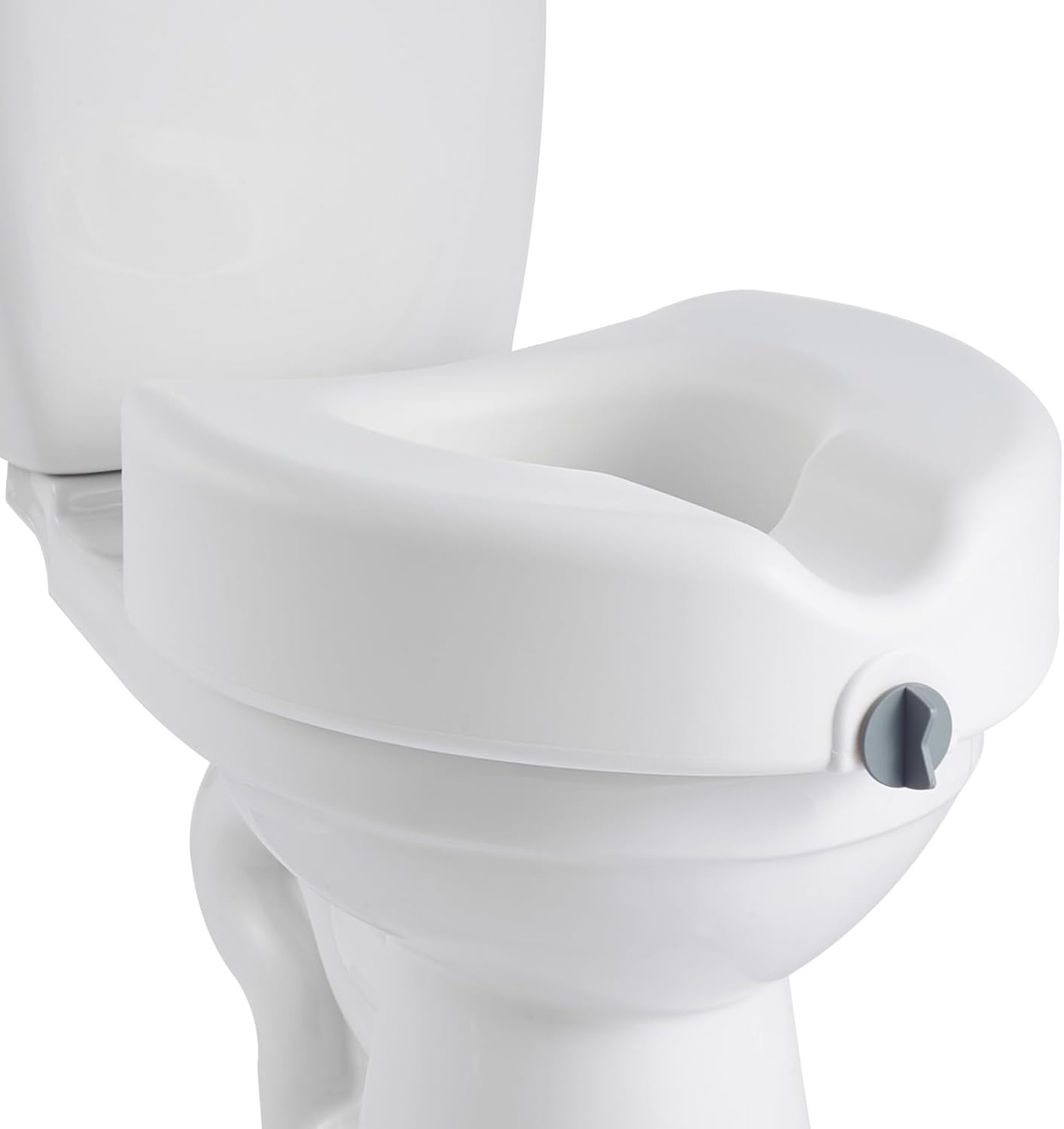 VEVOR Store VEVOR Toilet Seat Raiser (158 kg Load Capacity) 127 mm Lifting Height, Raised Toilet Seat with Enlarged Opening for Elderly, Seniors, Oblong & Round Bowls