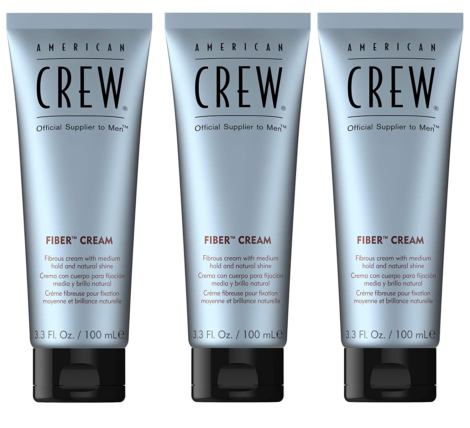 Medium Hold and Shine Fibre Cream for Men American Crew 100 ml Pack of 3