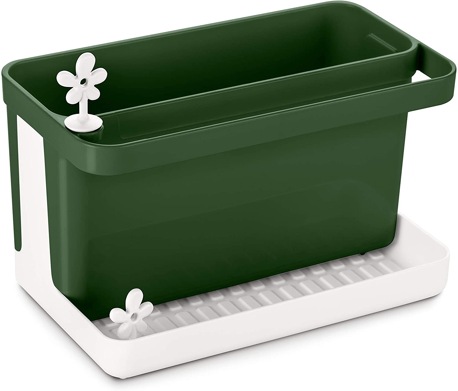 koziol Park It Sink Organiser, Plastic, Deep Grey/White, 11.7 x 19.8 x 15.8 cm