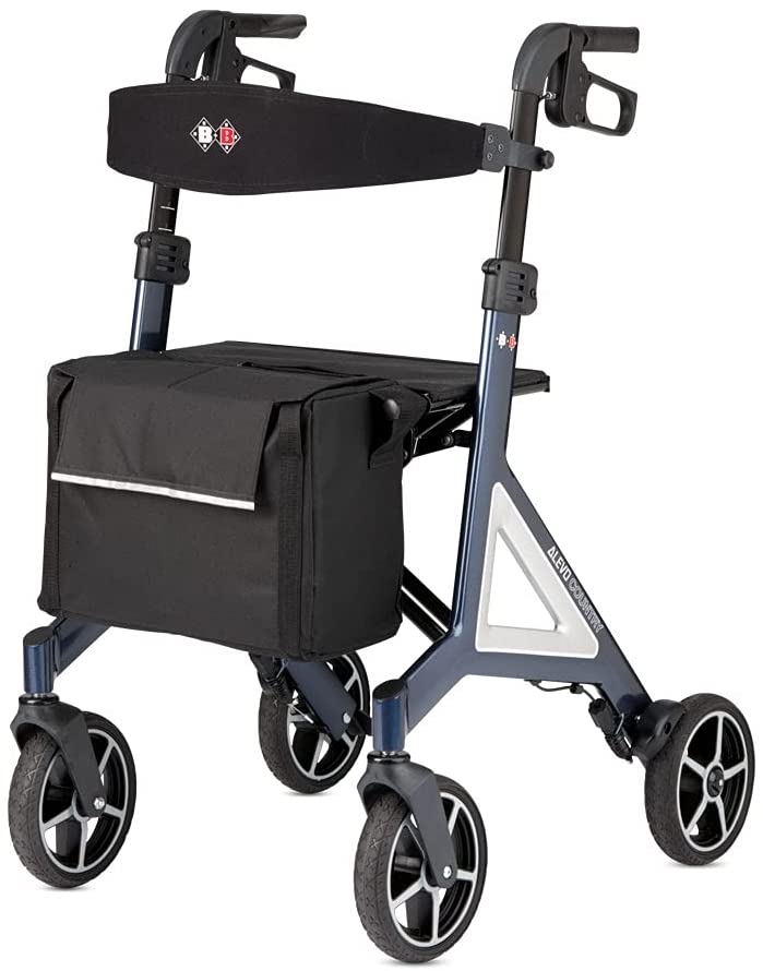 Rehameister Bischoff&Bischoff Alevo Country Folding Rollator - Off-Road Rollator for In