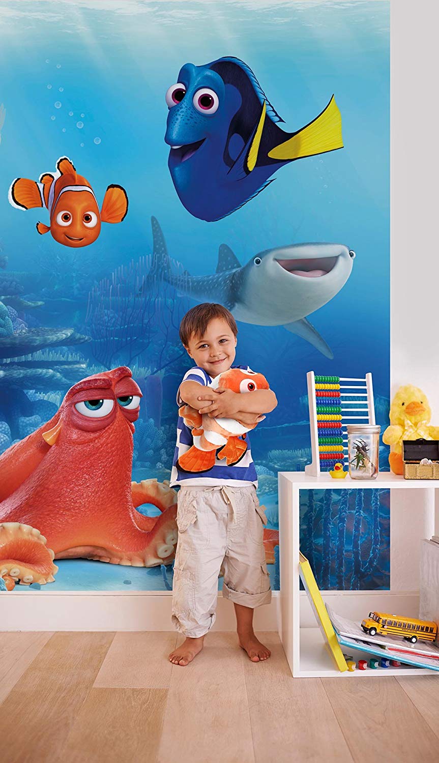 Komar Photo Wallpaper 184 X 254 Cm "Dory And Friends (4 Pieces)