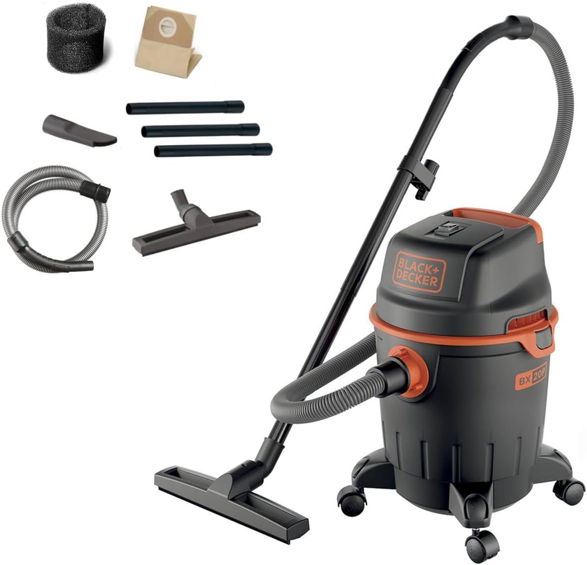 Black+Decker BXVC20PE Wet and Dry Vacuum Cleaner (1200 W, 20 Liters)