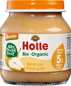 Holle baby food Pure pear fruits from the 5th month, demeter, 125 g