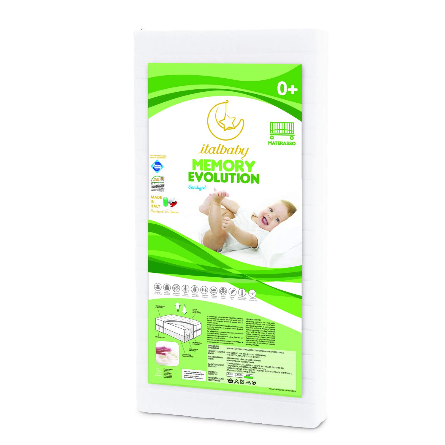 ITALBABY 010.2200 Crib Mattress