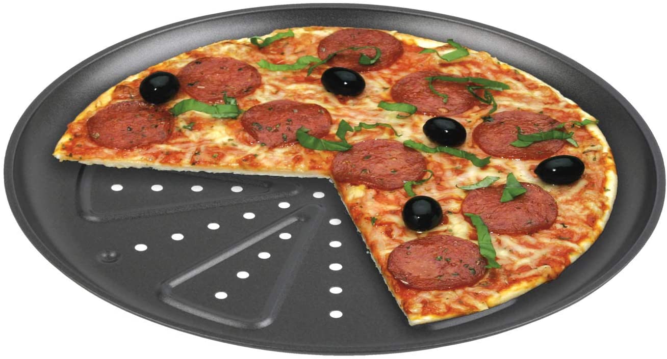 CHG 9776-46 Pizza Baking Sheet 2 Piece Diameter: 28 cm New Professional-Quality 250 Degrees Heat-Resistant