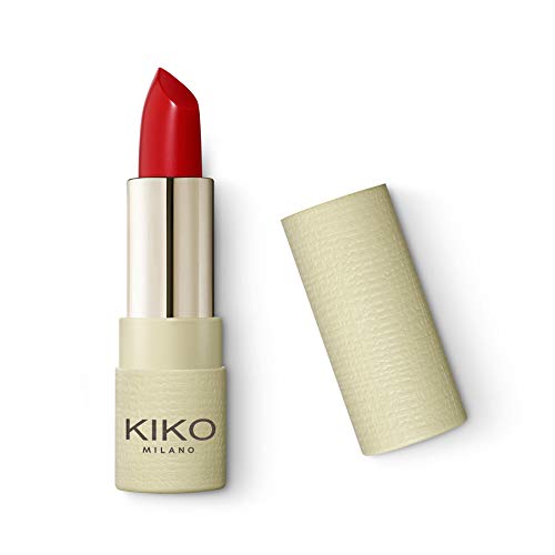 KIKO Milano Green Me Matte Lipstick 105, Comfort Lipstick with Matte Finish, classic ‎105 red