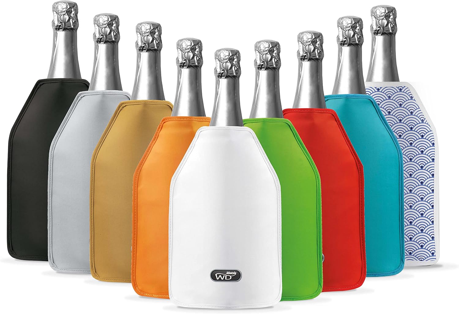WD Lifestyle soft bottle cooler, gel, 15 x 2 x 17 cm. (white)