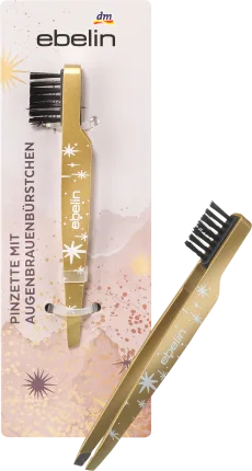 ebelin Tweezers diagonally with brush golden winter glow, 1 st
