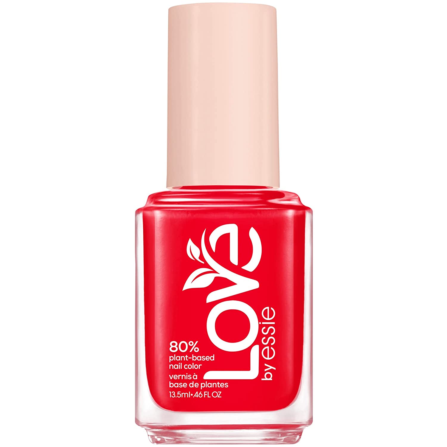 LOVE by essie Nail Polish - No. 100 Lust for Life Plant Based Nail Polish in Red Cream Finish Long Lasting and Colourful 13.5ml, ‎100