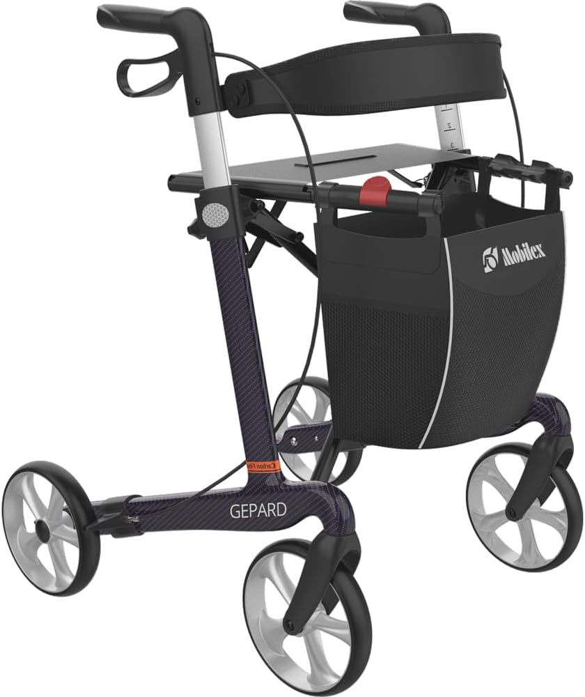 Mobilex Lightweight Cheetah Rollator 62 cm Purple