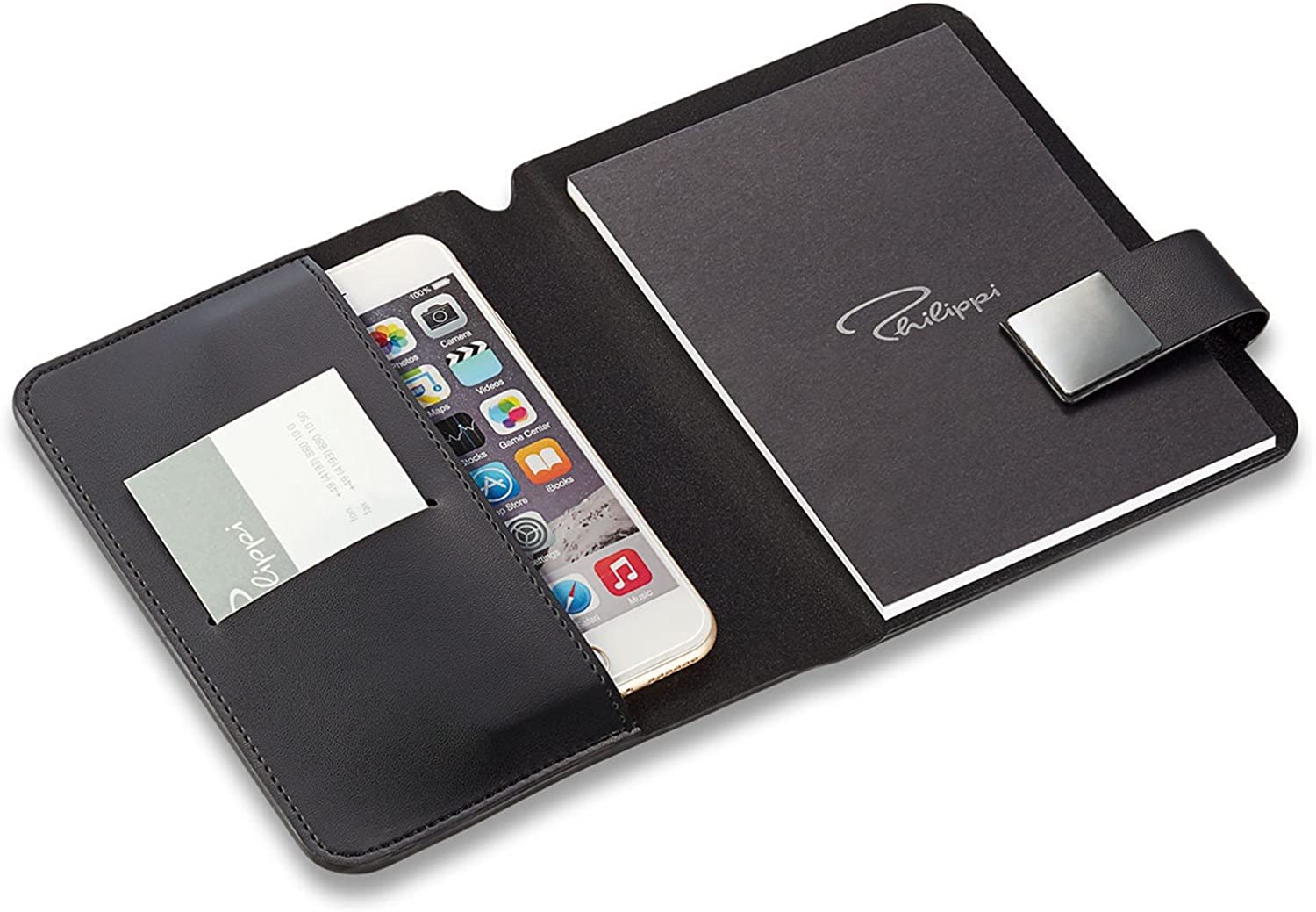 Philippi Tom Notebook S Pu, Stainless Steel, Magnetic, A6 [A]