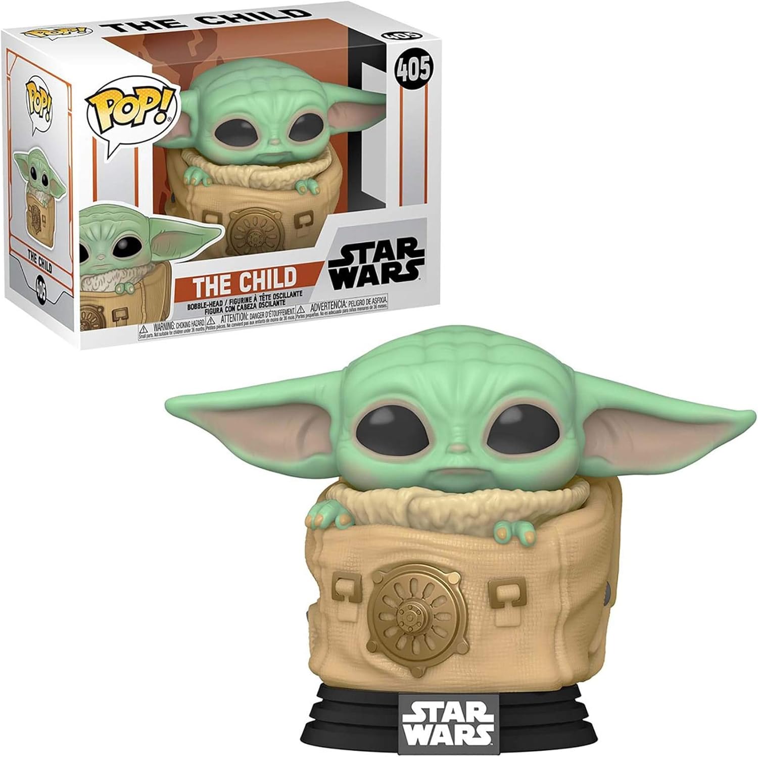 Funko POP! Star Wars: The Mandalorian Grogu (The Child, Baby Yoda) with Bag - Vinyl Collectible Figure - Gift Idea - Official Merchandise - Toy for Kids and Adults - TV Fans