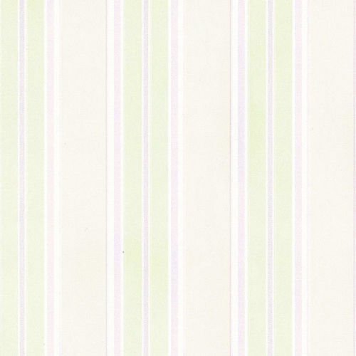 galerie-24 md29469 – Silk Impressions Striped Cream, Green, Purple Gallery Wallpaper