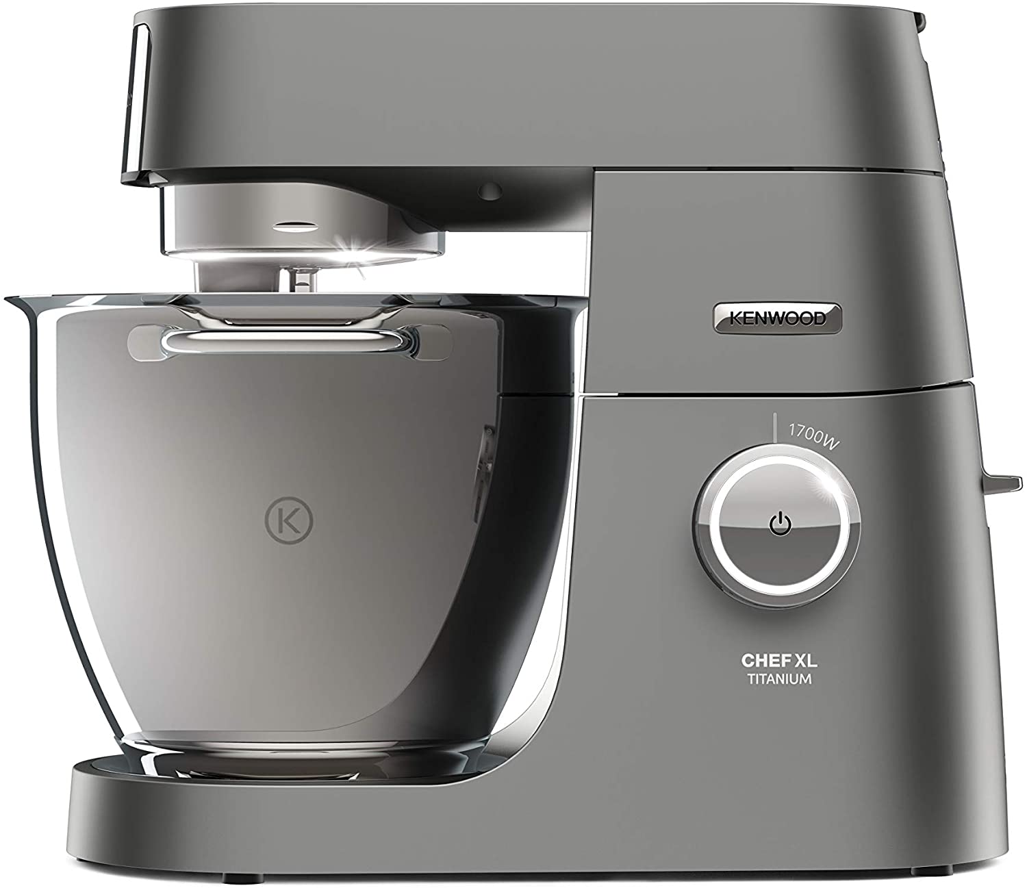 Kenwood Chef XL Titanium KVL8300S food processor, 1,700 W, 6.7 l capacity, 5-piece patisserie set System Pro, mixing bowl interior lighting