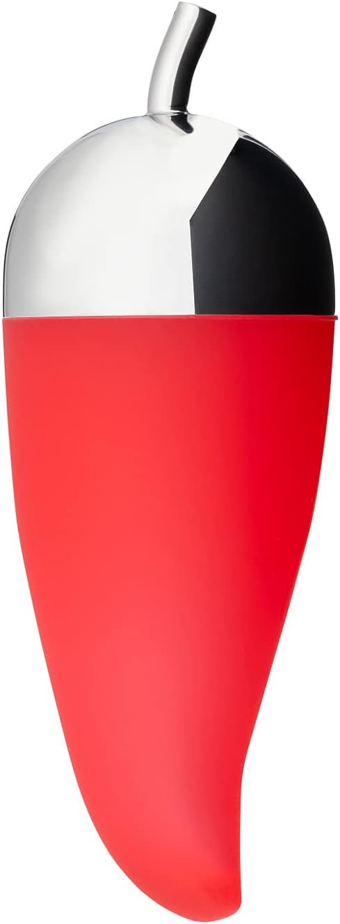Alessi Piccantino Silicon Rubber Chili Scruncher, Red