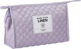Miomojo cosmetic bag lilac \"made from Linen\", 1 piece
