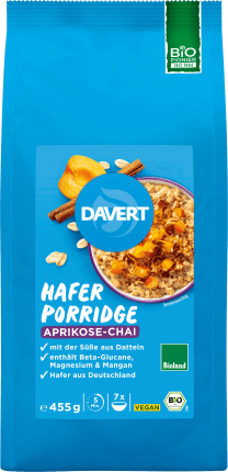 Davert Porridge Aprikose & Chai, 455 g