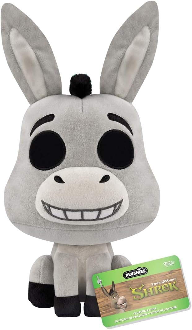 Funko Pop! Plush: Shrek – Donkey (7 inches) – Plush Toy – Birthday Gift Idea – Official Merchandise – Stuffed Plush Toys for Children and Adults – Ideal for Movies Fans and Girlfriends