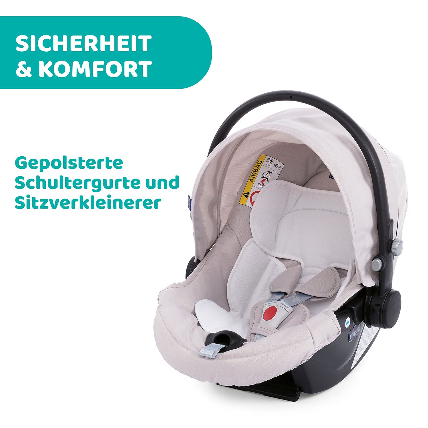 Chicco Trio Sprint Baby 3-in-1 Combination Pram Travel System from 0 to 36 Months with Car Kit, Pram Attachment and Baby Seat, Foldable Pushchair with Compact Closure