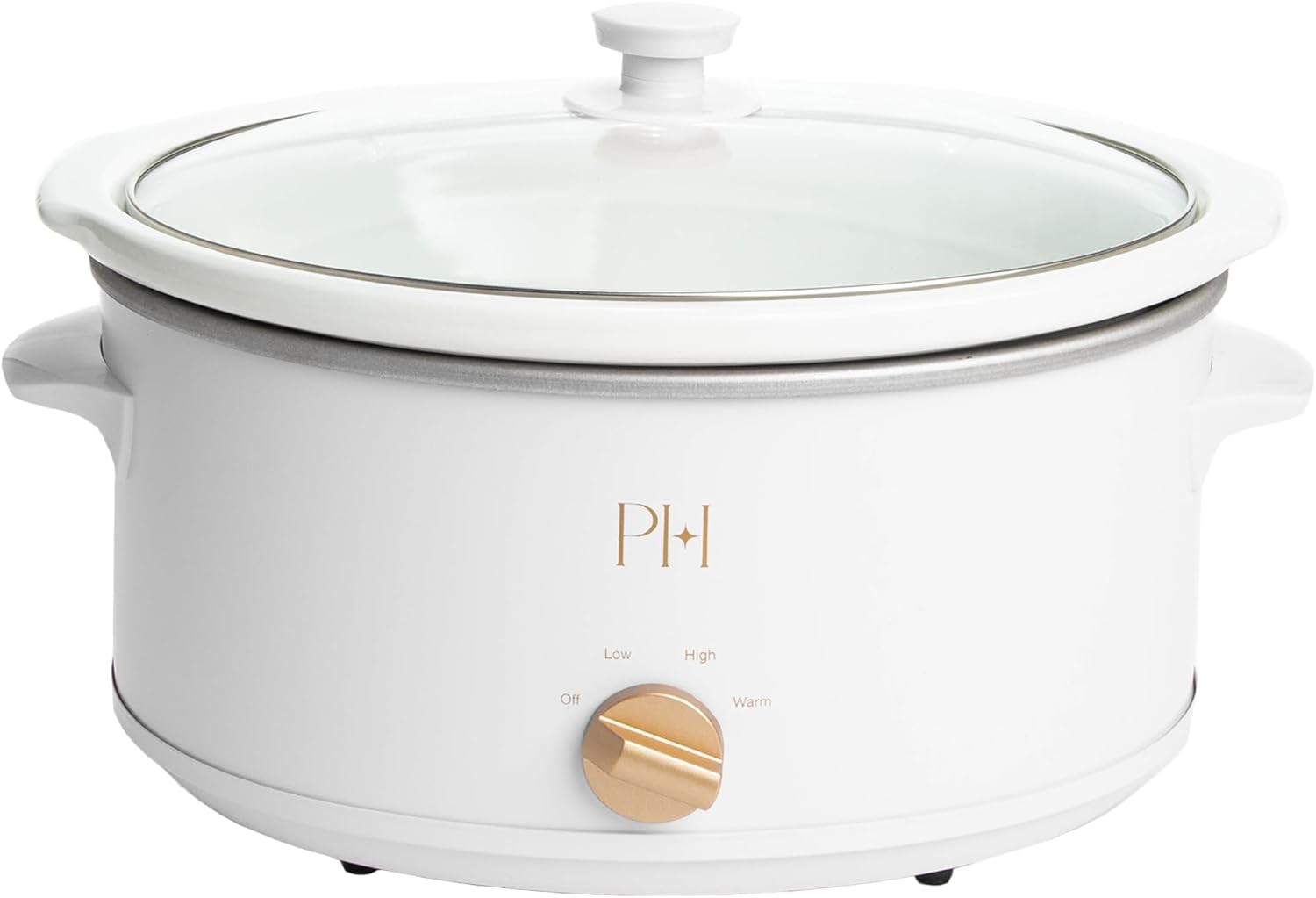 Paris Hilton Manual Slow Cooker, 6 Liters, with three settings (low, high, warm), naturally non-stick and dishwasher safe, capacity of size: