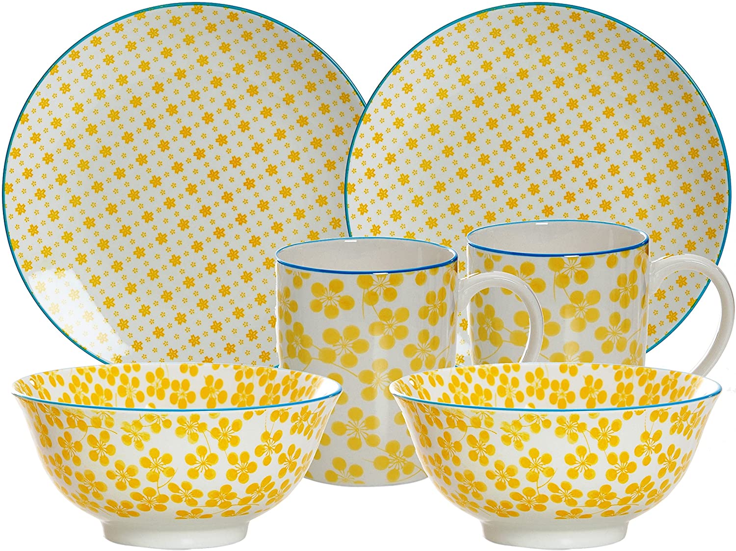 Ritzenhoff & Breker 6 Piece Makina Brunch and Breakfast Set - Yellow