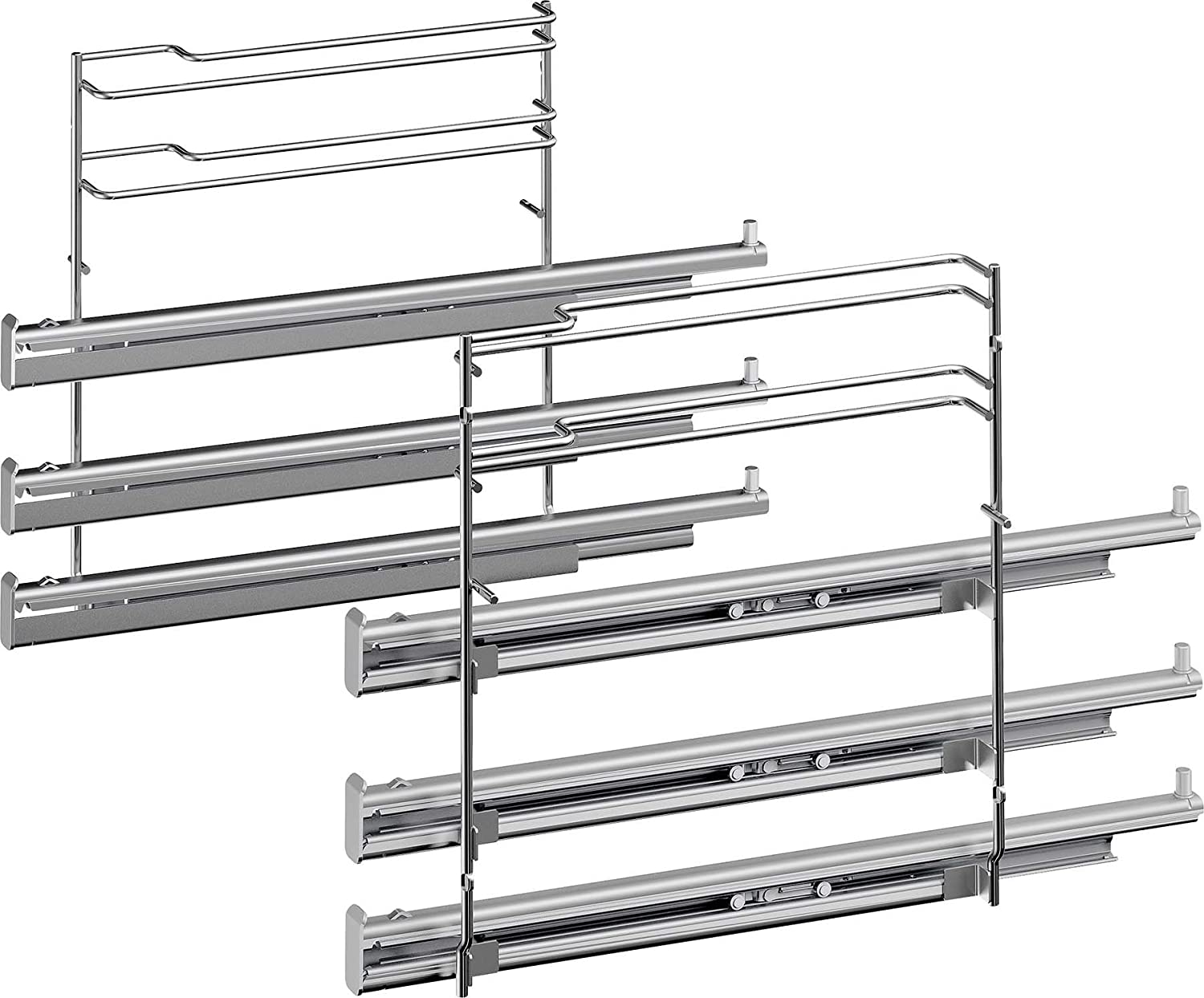 Bosch Hausgerate Bosch appliances HEZ638370 3 Large Telescope, Suitable for Pyrolysis / Accessories For Kochgerät Backgerät 4242002810164