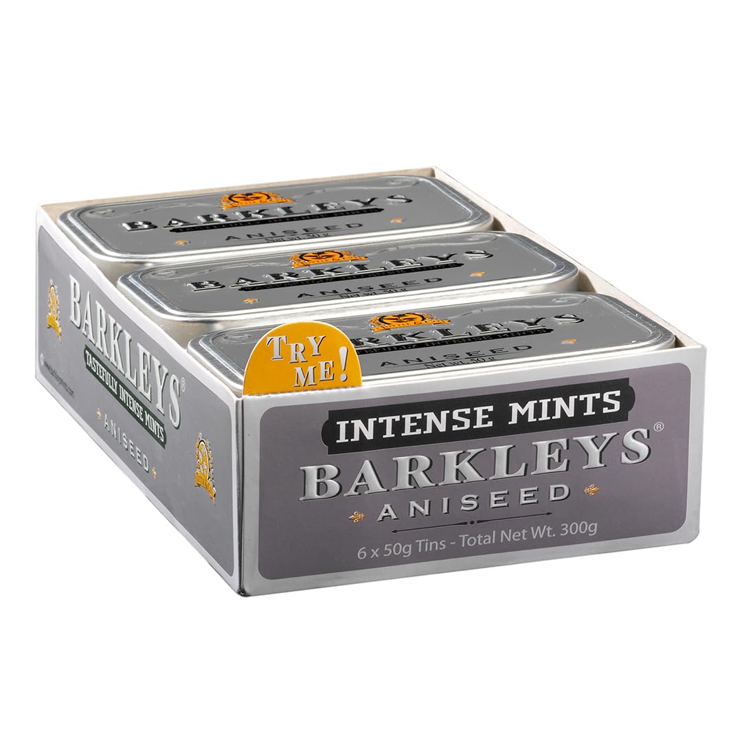 Barkleys Classic Mints - Aniseed, 6 Tins, Pack of 6 (6 x 50 g)
