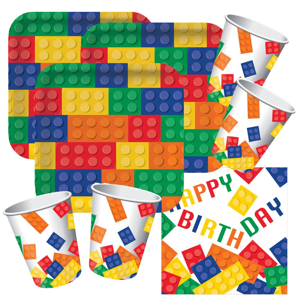 Unbekannt 48 Piece Party Set Happy Birthday Plates Cups Serviettes For 16 Childrens 