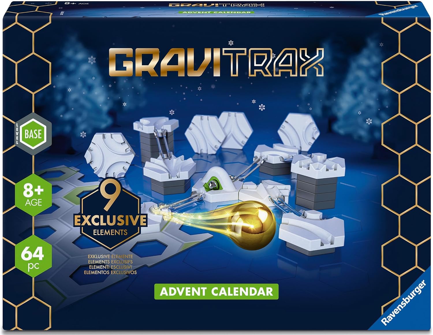 Ravensburger 24729 Advent Calendar, Ideal for GraviTrax Beginners and Fans, Construction Toy for Children from 8 Years